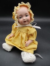 10" Antique German Bisque Character Boy Doll Solid Dome Head Teeth
