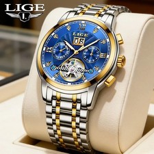 LIGE Fashoin Mens Watches Top Brand Luxury Automatic Watch For Men Waterproof St