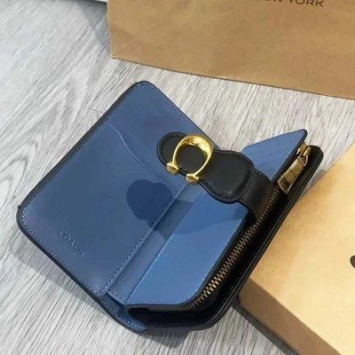 2026 COACH Tabby Medium Wallet Signature Denim CA196 outlet New