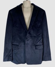 Michael Kors Kid's Boy's Blue Velvet Classic Sport Coat Suit Jacket Sz 16R