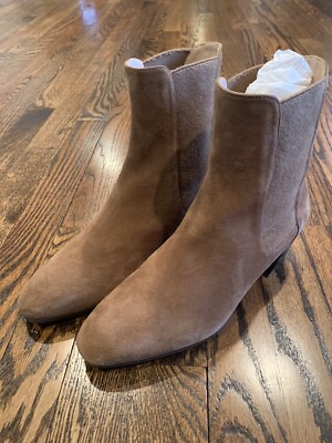 stuart weitzman Womens Suede Cleora boots Camel Brown Sz Nwob
