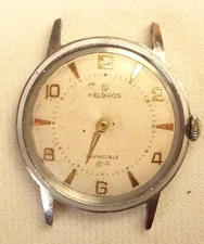 Helbros Wristwatch 7J Vintage Men's Swiss Parts or Repair Germany