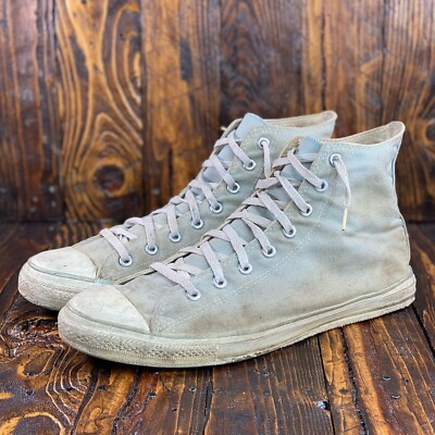 Rare 1970s Converse Chuck Taylor All Star High Top Green Men Size