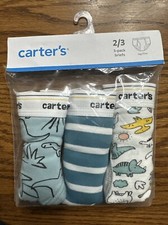 OshKosh B  Gosh Carter  s Boy  s 2-3 Briefs Underwear 3 Pairs Dinosaur NOS NIP NEW