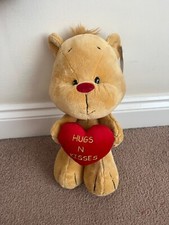 Brand new Card Factory Cuddles collection Hugs N Kisses bear plush 12” soft toy