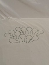 SHOWER HOOKS 12 PC. CHROME PLATED SHOWER CURTAIN HOOKS, RINGS