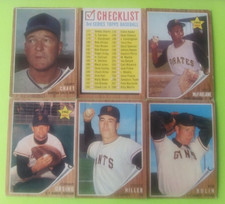 17-Card Lot 1962 Topps Baseball -Jack Baldschun/Checklist/J. McFarlane/J. Orsino