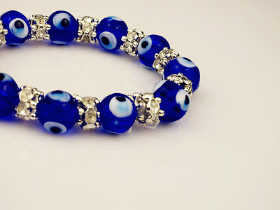 Beautiful Turkish Ottoman Jewellery Diamonte Evil Eye Bead