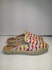 Sam Edelman Kerry Espadrilles Slip On Mules Sandals Shoes Women's sz 6.5M