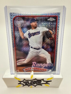 2024 Topps Series 2 - 1989 Topps Chrome Silver Pack Mojo #2T89C-12 Max Scherzer