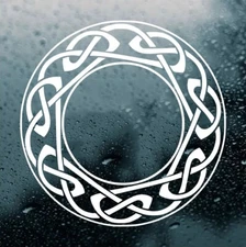 Celtic Knot Circle Vinyl Decal | Wreath Infinity Symbol | Die Cut Sticker