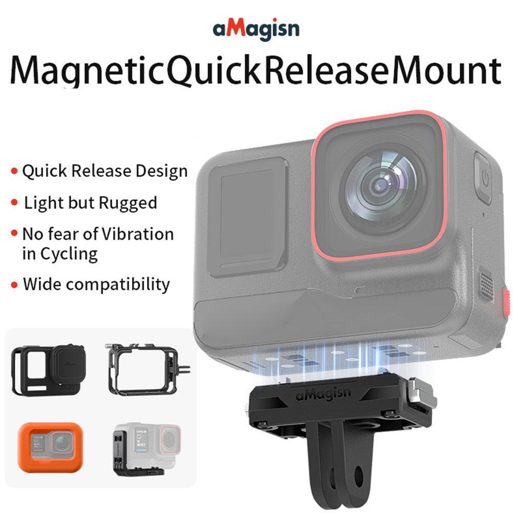 Magnetische Basis Für Insta360 GO Ultra - Quick Release Halterung Aluminium Sportkamera Zubehör