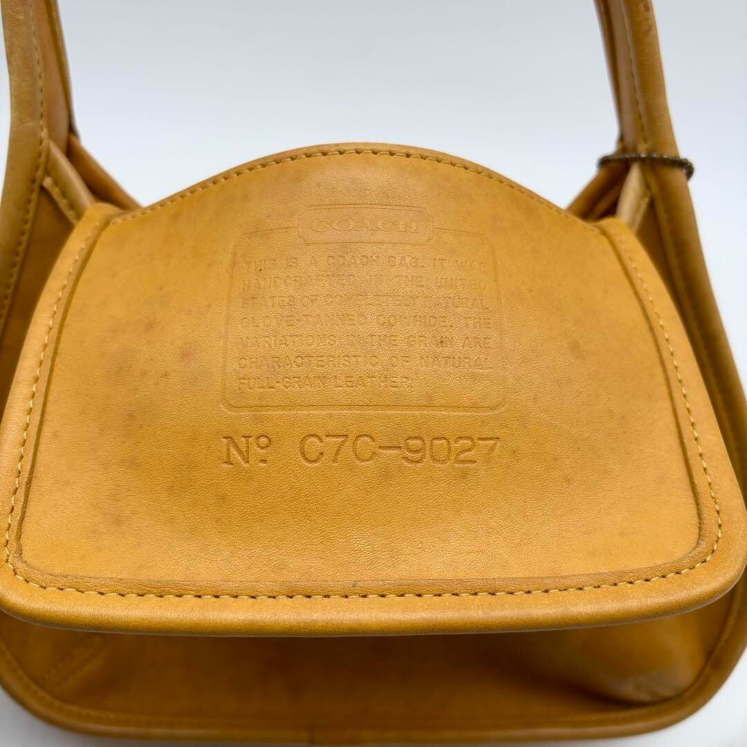 COACH 9027 Old Coach Vintage Ergo One Shoulder Yellow