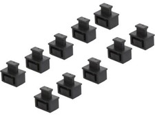 StarTech SFPCAP10 SFP Dust Cover - 10 Pack - Black - SFP Port Cover - Fiber Opti