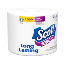 Scott 1000 Toilet Paper 1 Roll 1-Ply Septic Safe Bathroom Tissue