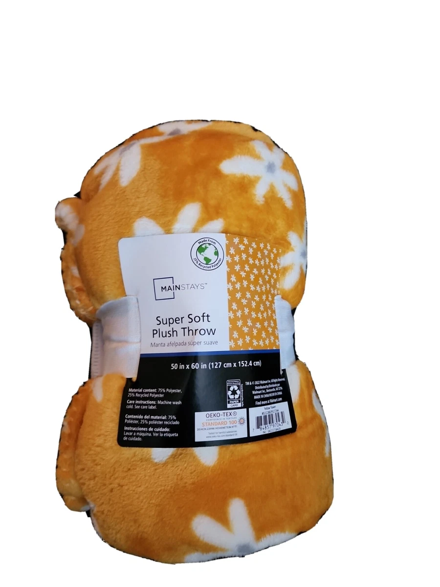 Mainstays super online soft plush throw