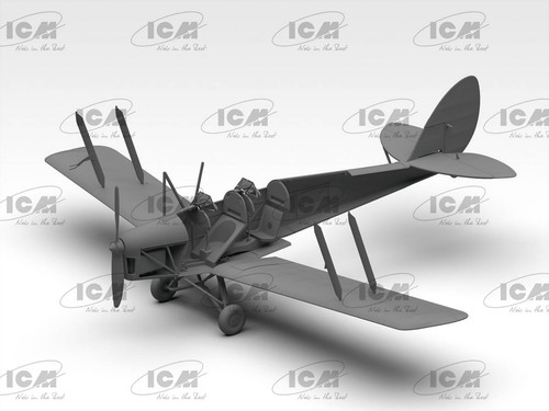 ICM 32037 Modellino aereo in plastica kit 1:32 DH.82А Tiger Moth con cadetti RAF seconda guerra mondiale - Foto 14 di 20