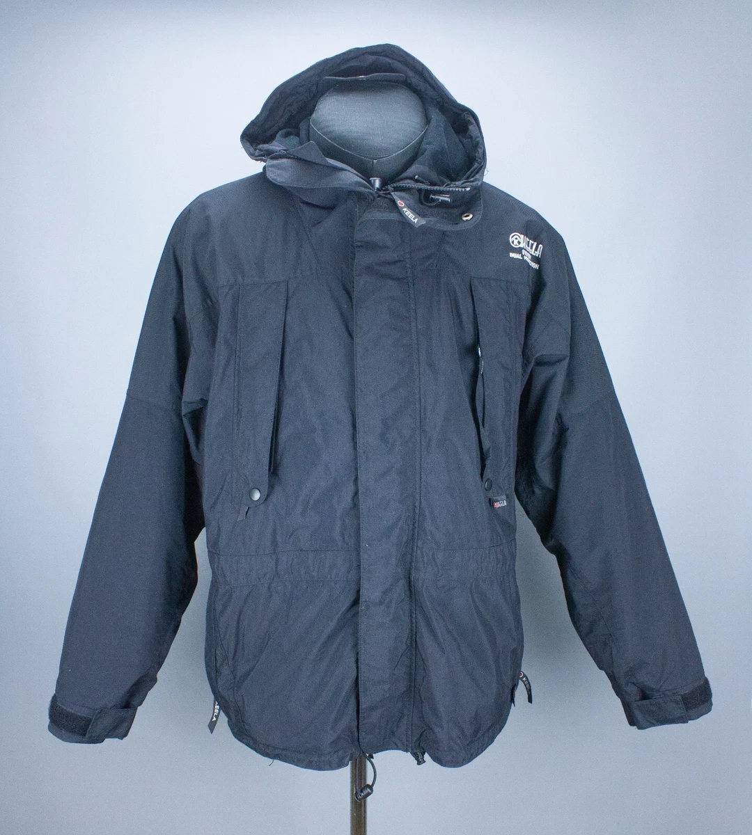 Keela System Dual Protection Mens Black Jacket Coat Security Hiking XLarge