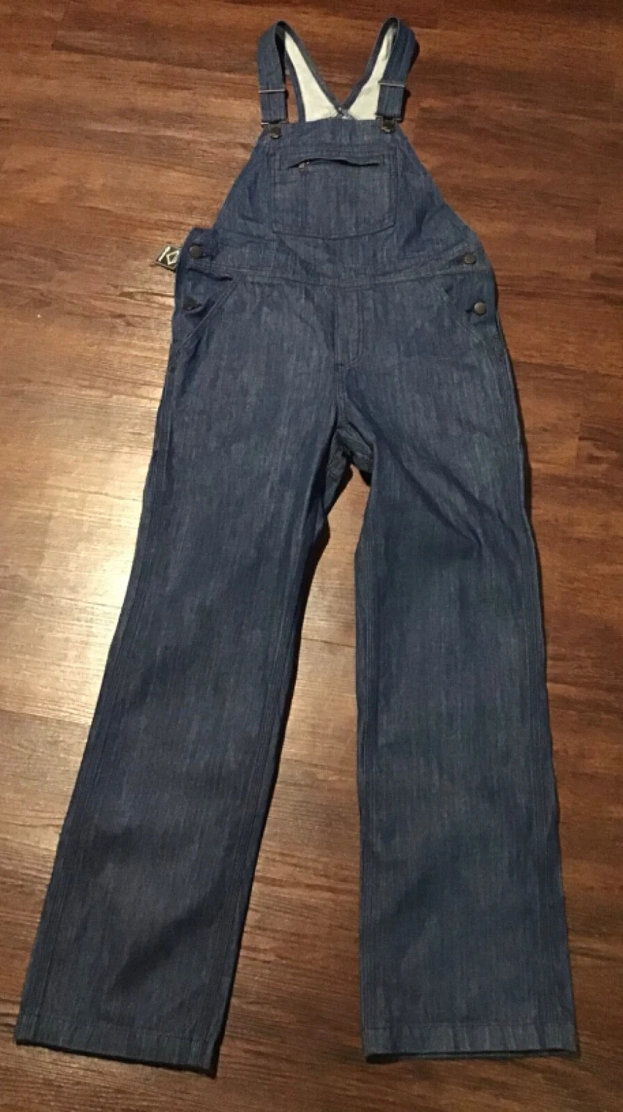 PATAGONIA STEEL FORGE DENIM OVERALLS DUAL WEAR DYNEEMA, SIZE S