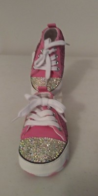 blinged out sneakers