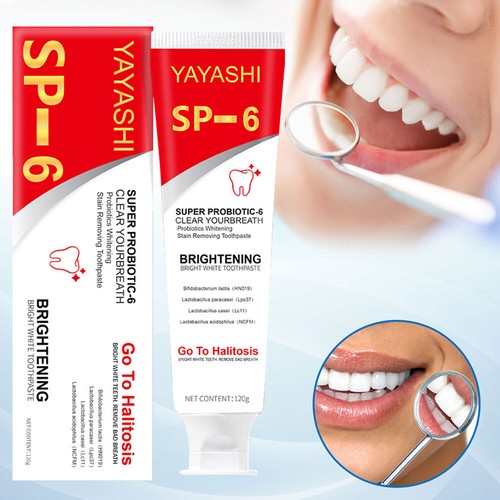 Super Probiotic-6, YAYASHI SP-6 Probiotics Bright White Toothpaste,Fresh Breath - Picture 10 of 13