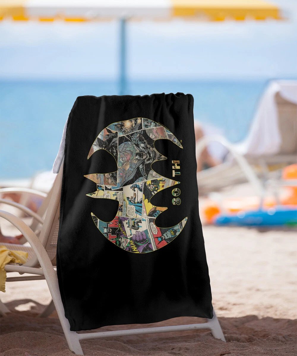 Batman 80th Shield Officially Licensed Beach Towel 30"x60"