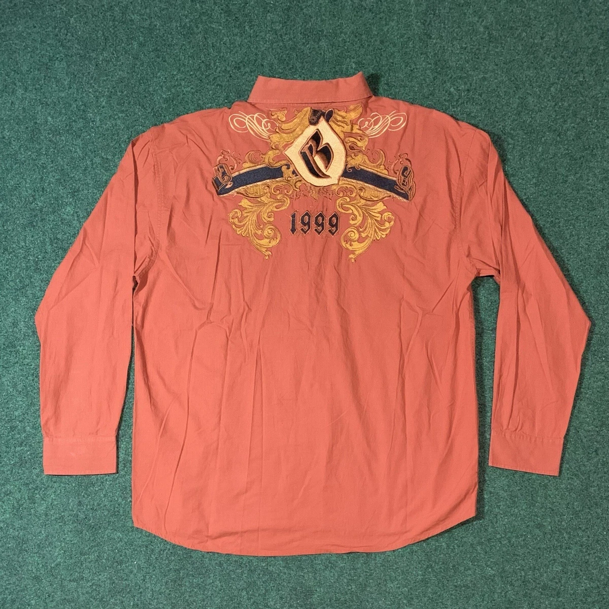 Vintage Ruff Ryders Ryde Or Die DMX Button Up Shirt Men’s Size 2XL Rap 1999 90s