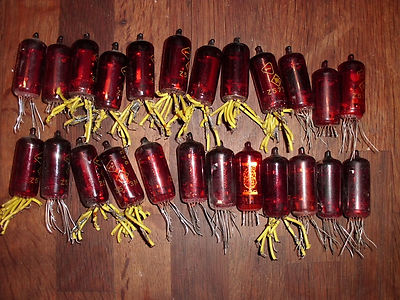 Z573M RED NIXIE TUBE RFT BRAND lot of 6pcs used tested 100/%
