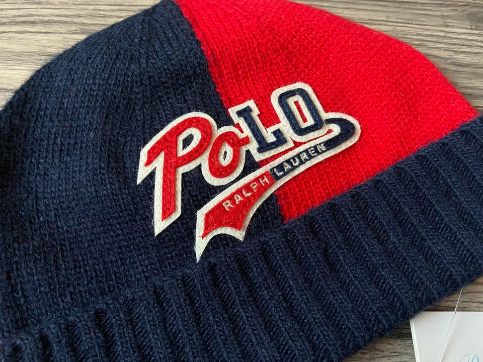 GORRO RALPH LAUREN BEBÉ NIÑO VARIIDAD LOGO EDAD 9-24 MESES NUEVO CON ETIQUETAS Foto 2 de 4