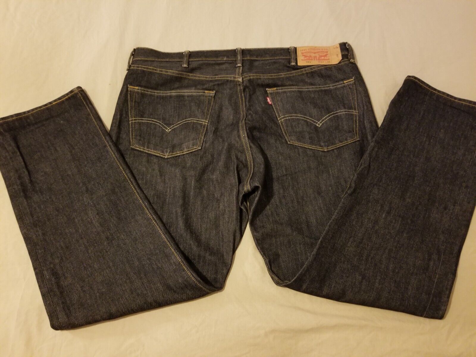 Mens Levis 501 Jeans 40x32 Classic Straight Denim Pants | eBay