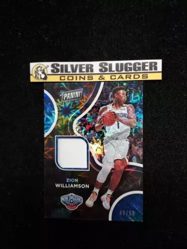 2020-21 Zion Williamson Panini Player of the Day Jersey Patch Kaboom Foil /99