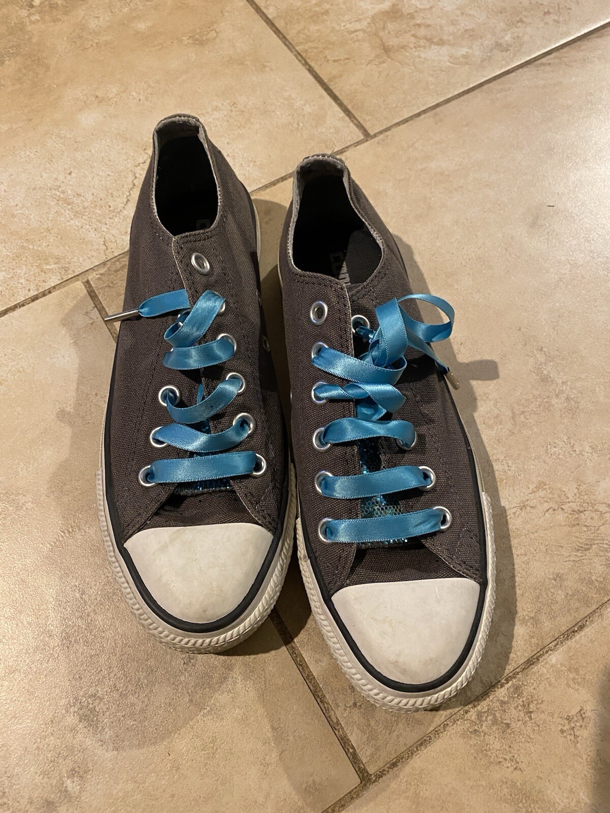 Converse All Star Double Tongue Men's Shoes US Size Turquoise