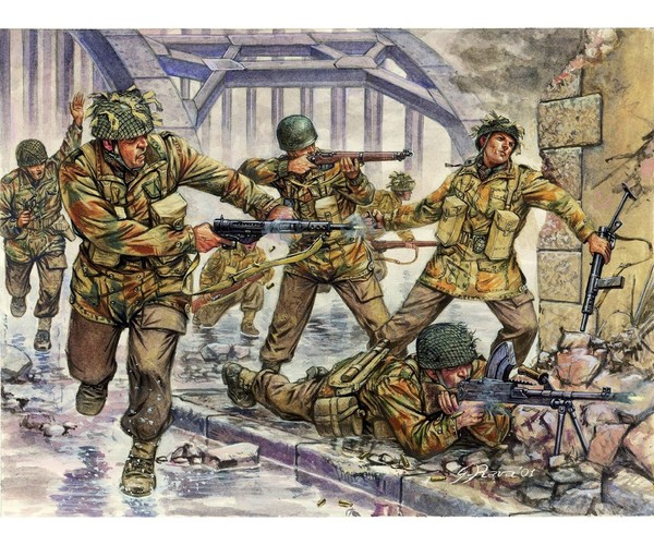 Italeri 1:72 Britische FallschirmjäGer MilitäR Plastik Modellbausatz-image