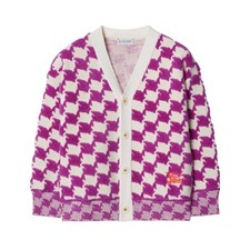 Burberry Kids EKD Duckstooth Wool Blend Cardigan, Size 4Y