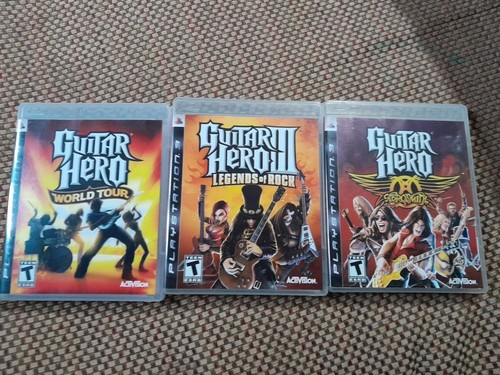 Lotto Guitar Hero III Legends Of Rock, World Tour, Aerosmith (Playstation 3 PS3)