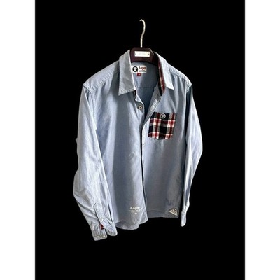 BAPE Aape A Bathing Ape Oxford Button Down Shirt Sz Medium