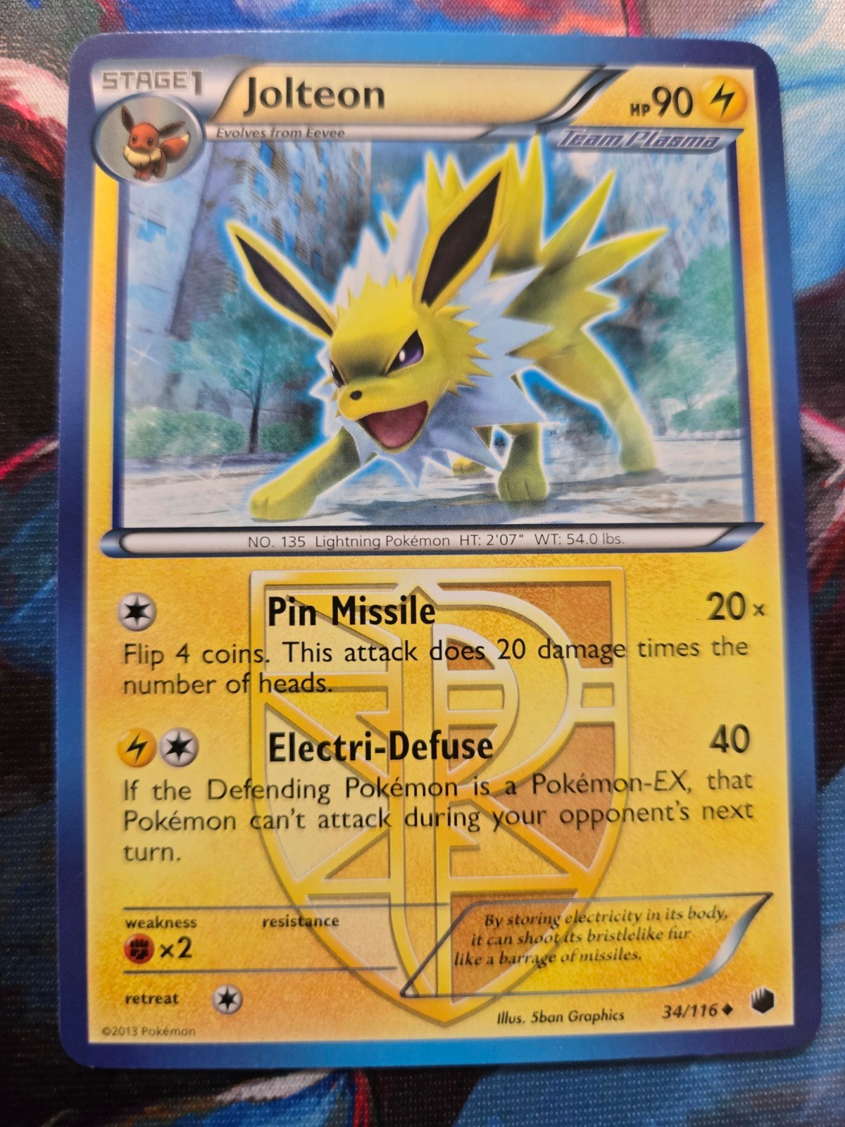Jolteon (Team Plasma) - 34/116 - Plasma Freeze - Uncommon - LP