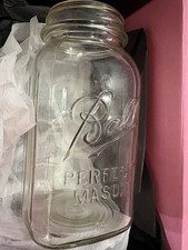 Vintage Ball Perfect Mason Jar Square Style With Ribs Sure Grip
