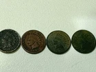 1882, 1883, 1887, 1890 Indian Head Pennies