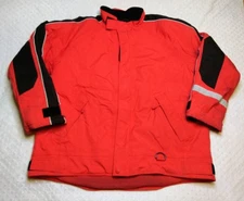 Cabela's Dry Plus Winter Jacket Mens XL Red Black Reflective Rugged Ice Fishing