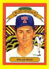 1990 Donruss #665 Diamond King of Kings NOLAN RYAN ~ Texas Rangers Baseball Card