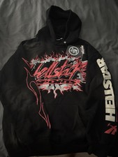 Black and Red Hellstar Hoodie Size S, Tags and NFC Authentication sticker