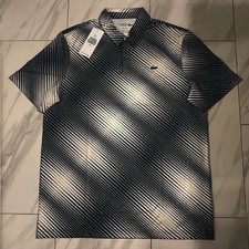 Lacoste Sport Men's Polo T-Shirt Navy Blue White 125 New