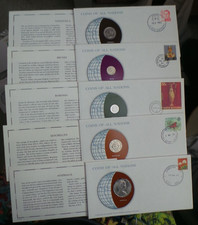 Coins of all Nations 5. UNC Coin/CoA.  Australia/Venez/Brunei/Seychelles/Romania