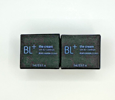 Quantity 2 BL+ the Cream with BL+ COMPLEX Blue Lagoon Iceland De Luxe Sample 5ml