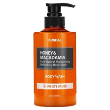 Honey & Macadamia, Body Wash, White Musk, 16.9 fl oz (500 ml)