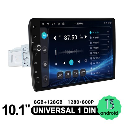 JOYING Qualcomm 10,1 Zoll Autoradio mit Drehknopf Android Auto Bluetooth 8+128GB