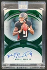 2024 Panini Eminence Michael Penix Jr. Auto RC Green Rookie #3/3 Falcons