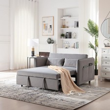 Durable Orange Chenille High Back Bean Bag Lounger Indoor/Outdoor