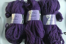 Viking Balder 3 Skeins 100% Pure Wool  137 Yds Ea  Bulky  Discontinued Yarn 